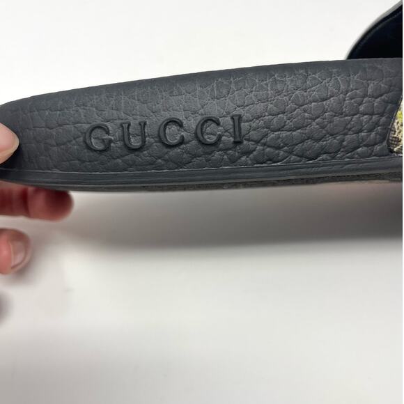 Gucci Black Floral Sandals - Picture 11 of 12